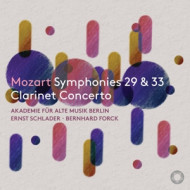 MOZART SYMPHONIES NOS. 29 & 33, CLARINET CONCERTO
