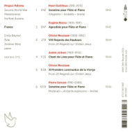 PROJECT PALOMA 4 FRANCE: SECOND WORLD WAR MASTERPIECES FOR FLUTE & PIANO