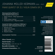 JOHANNA MULLER-HERMANN: PIANO QUINTET OP 31 - VIOLIN SONATA OP 5