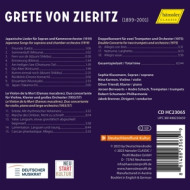 GRETE VON ZIERITZ: JAPANESE SONGS, LE VIOLON DE LA MORT & TRUMPET DOUBLE CONCERTO