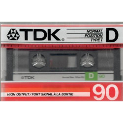 TDK D90 audio kazetta