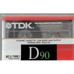 TDK D90 audio kazetta