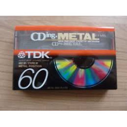 TDK CDing Metal 60 audio kazetta