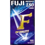 Fuji F 180 VHS kazetta