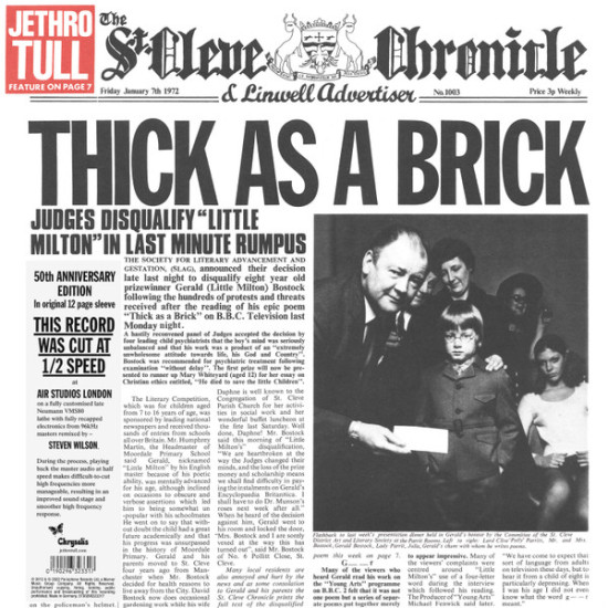 Jethro Tull Thick As A Brick (Vinyl LP) | Lemezkuckó CD bolt