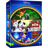 DISNEY KLASSZIKUSOK GYŰJTEMÉNYE (3 DVD) - BAMBI/- BAMBI/ PINOKKIÓ