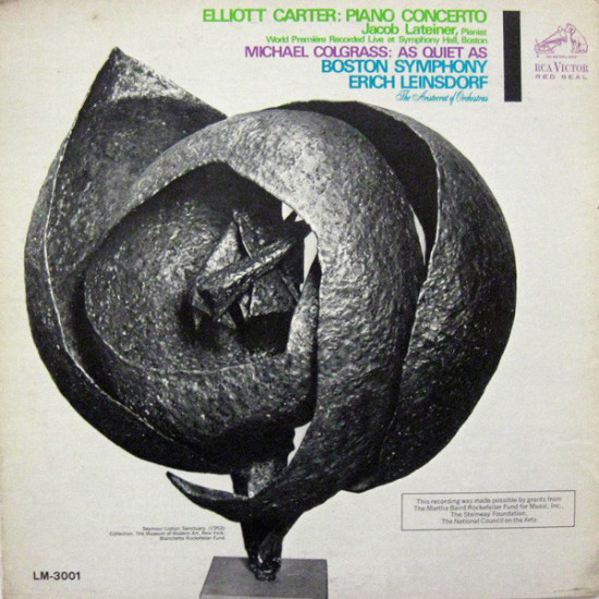 Elliott Carter / Michael Colgrass  Piano Concerto / As Quiet As (Vinyl LP) | Lemezkuckó CD bolt