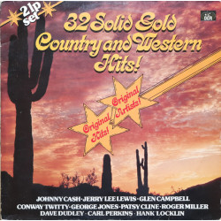  32 Solid Gold Country And Western Hits!  (2 LP)
