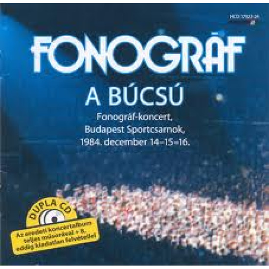 Fonográf A búcsú (Szörényi Levente búcsúfellépése a Fonográf koncertjén)  2LP (Vinyl LP) | Lemezkuckó CD bolt