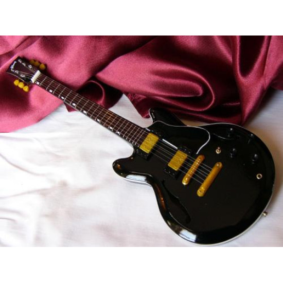 Mini hangszerek Gibson ES335 black mini gitár (Egyéb) | Lemezkuckó CD bolt