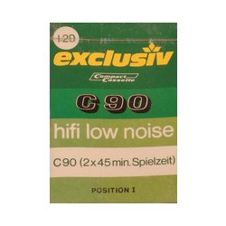 Exclusiv C 90 audio kazetta 