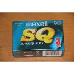 Maxell SQ 90 audio kazetta 3-as csomag