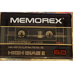Memorex HBII 60 Chrom Dioxid audio kazetta