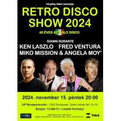 Retro Disco Show 2024.11.15. Álló jegy