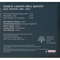 Jazz Fesztivál Érd 2022 CD