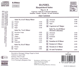 HARPSICHORD SUITES 6-8<br/><h5>Megjelenés: 1993-03-26</h5>