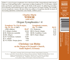 WIDOR: ORGAN SYMPHONIES VOL.4<br/><h5>Megjelenés: 2020-11-27</h5>