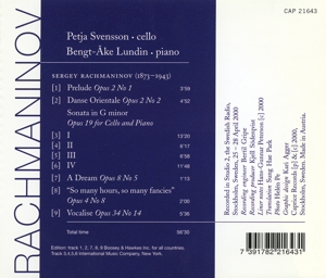 CELLO & PIANO WORKS<br/><h5>Megjelenés: 2001-03-01</h5>