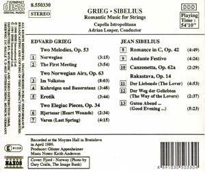 ROMANTIC MUSIC FOR STRING<br/><h5>Megjelenés: 1991-11-28</h5>