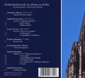 KATHEDRALMUSIK IM DOM ZU KOLN<br/><h5>Megjelenés: 2013-10-18</h5>