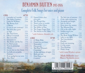 BRITTEN: COMPLETE FOLK SONGS FOR VOICE AND PIANO<br/><h5>Megjelenés: 2021-02-05</h5>