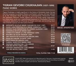 CHUKHAJIAN: PIANO WORKS<br/><h5>Megjelenés: 2021-02-05</h5>