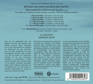 C.P.E. BACH BEYOND THE LIMITS - COMPLETE STRING SYMPHON<br/><h5>Megjelenés: 2021-03-26</h5>