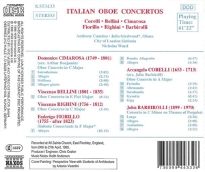 ITALIAN OBOE CONCERTOS<br/><h5>Megjelenés: 1997-11-24</h5>