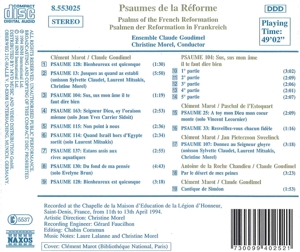 PSAUMES DE LA REFORME<br/><h5>Megjelenés: 1997-12-11</h5>