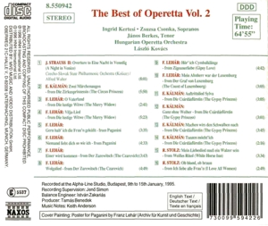 BEST OF OPERETTA 2<br/><h5>Megjelenés: 1997-12-11</h5>