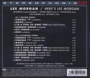 HERE'S LEE MORGAN<br/><h5>Megjelenés: 1990-06-30</h5>