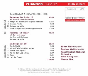 SYMPHONY NO.2/SIX SONGS<br/><h5>Megjelenés: 2004-09-20</h5>