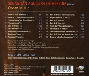 SEBASTIAN AGUILERA DE HEREDIA: ORGAN MUSIC<br/><h5>Megjelenés: 2021-05-07</h5>