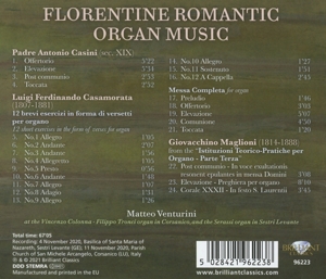 FLORENTINE ROMANTIC ORGAN MUSIC<br/><h5>Megjelenés: 2021-05-07</h5>