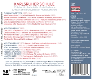 KARLSRUHER SCHULE. 50 YEARS OF THE UNIVERSITY OF MUSIC<br/><h5>Megjelenés: 2021-04-02</h5>