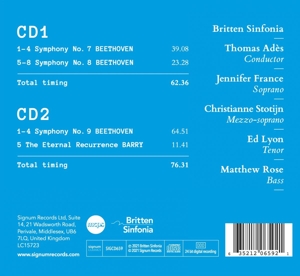 BEETHOVEN/BARRY: SYMPHONIES NOS.7-9 - THE ETERNAL RECUR<br/><h5>Megjelenés: 2021-05-07</h5>