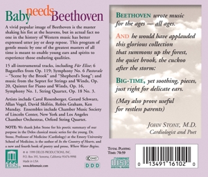 BABY NEEDS BEETHOVEN<br/><h5>Megjelenés: 1999-06-07</h5>