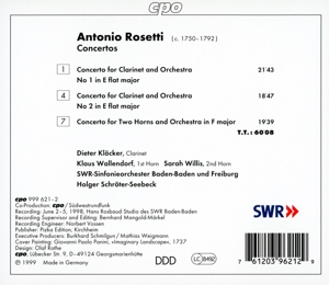 CLARINET CONCERTOS 1&2<br/><h5>Megjelenés: 1999-07-09</h5>