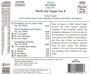 WORKS FOR ORGAN VOL.8<br/><h5>Megjelenés: 1999-07-21</h5>