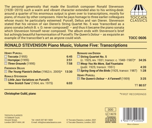 RONALD STEVENSON: PIANO MUSIC VOL.5<br/><h5>Megjelenés: 2021-05-07</h5>