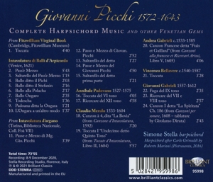 PICCHI: COMPLETE HARPSICHORD MUSIC & OTHER VENETIAN GEMS<br/><h5>Megjelenés: 2021-07-09</h5>