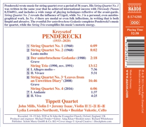 PENDERECKI: COMPLETE MUSIC FOR STRING QUARTET/STRING TRIO<br/><h5>Megjelenés: 2021-06-11</h5>