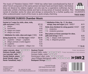 THEODORE DUBOIS: CHAMBER MUSIC<br/><h5>Megjelenés: 2021-06-04</h5>