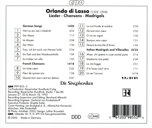 LIEDER/CHANSONS/MADRIGALS<br/><h5>Megjelenés: 2009-09-15</h5>