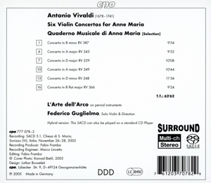 SIX VIOLIN CONCERTOS FOR<br/><h5>Megjelenés: 2005-07-04</h5>