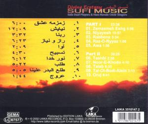 SUFI MUSIC -DIVINE ECSTA<br/><h5>Megjelenés: 2002-06-24</h5>