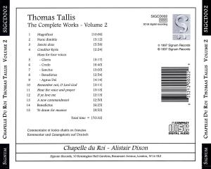 THOMAS TALLIS VOL.2<br/><h5>Megjelenés: 2002-07-29</h5>