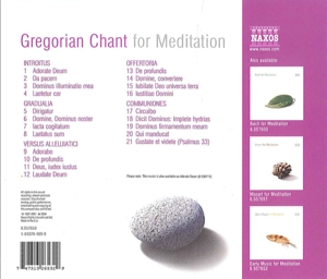 GREGORIAN CHANT FOR MEDIT<br/><h5>Megjelenés: 2005-02-21</h5>