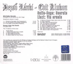 Ránki Dezső, Klukon Edit Liszt: Via Crucis, Satie - Cage: Socrate (CD) | Lemezkuckó CD bolt