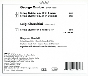 STRING QUINTETS OP.19 & 5<br/><h5>Megjelenés: 2006-04-11</h5>